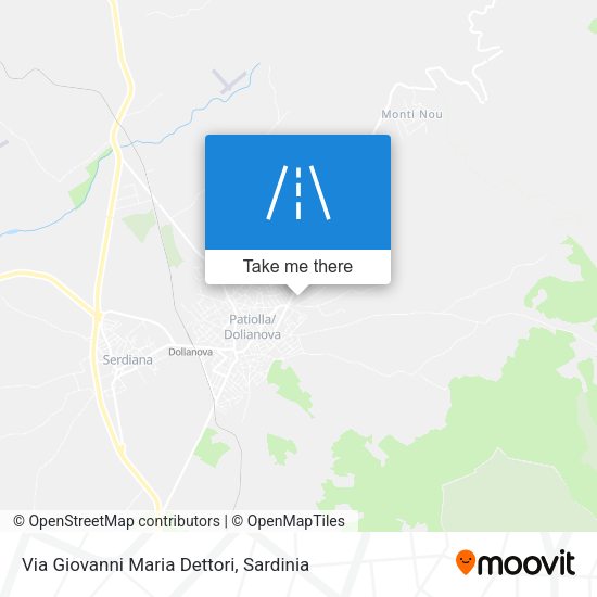 Via Giovanni Maria Dettori map
