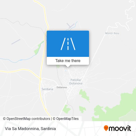 Via Sa Madonnina map