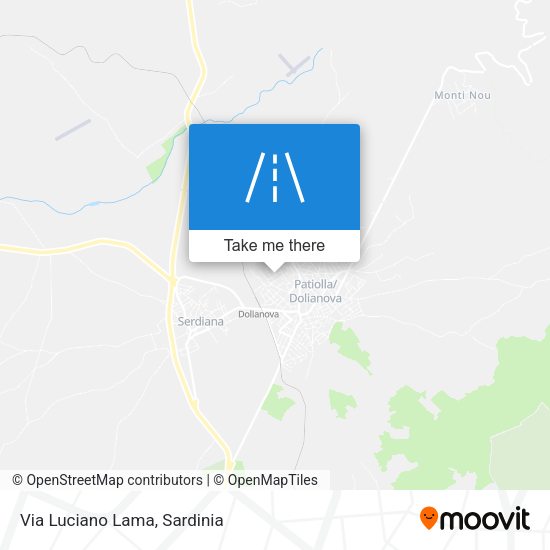Via Luciano Lama map