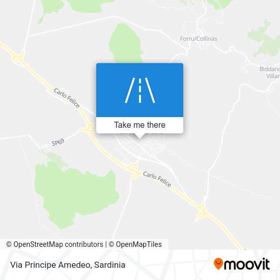 Via Principe Amedeo map
