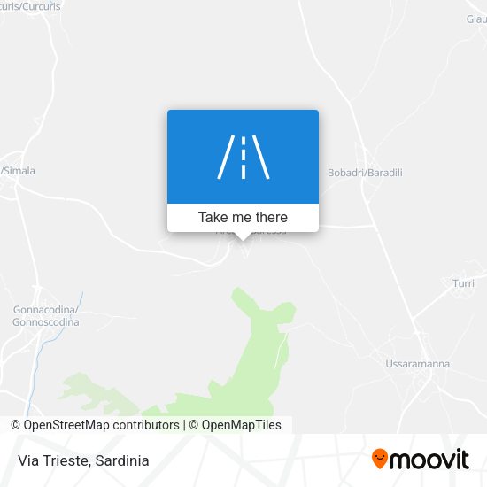 Via Trieste map