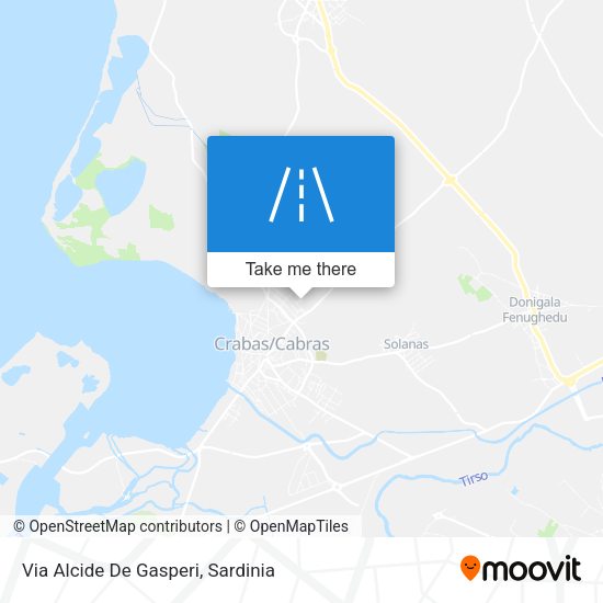 Via Alcide De Gasperi map