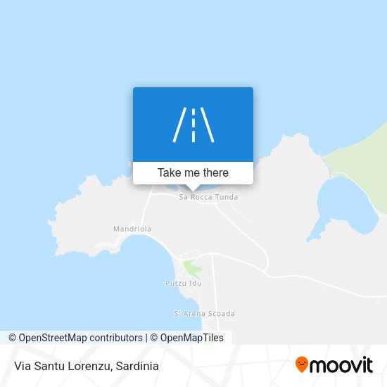 Via Santu Lorenzu map