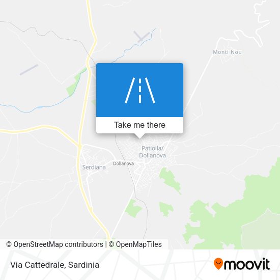 Via Cattedrale map