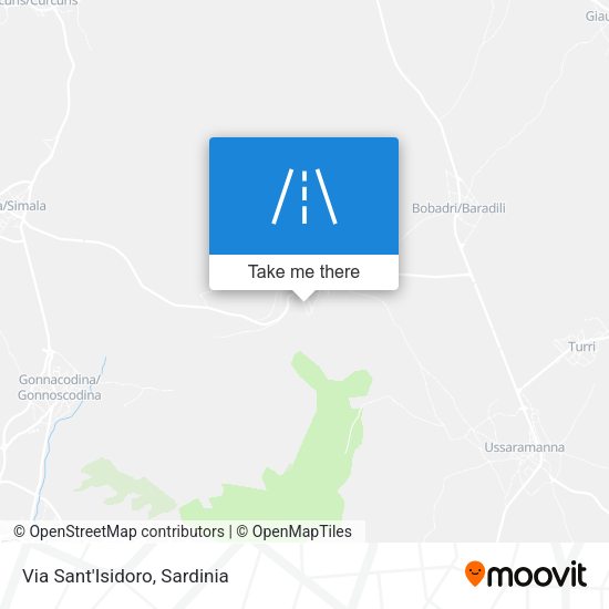 Via Sant'Isidoro map