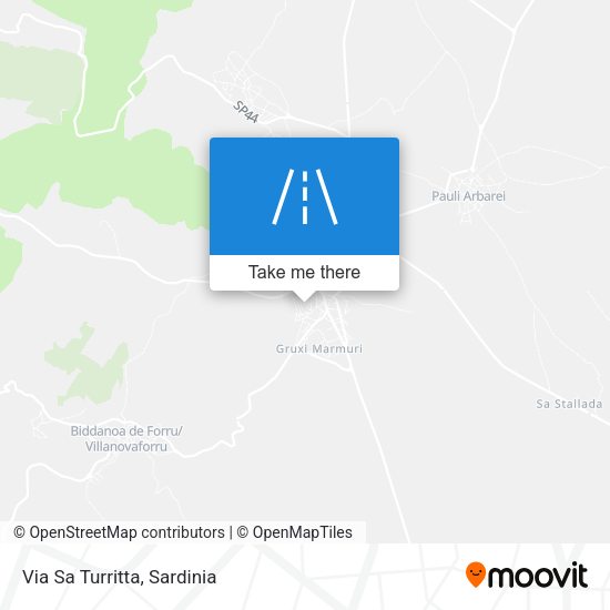 Via Sa Turritta map