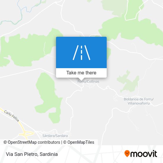 Via San Pietro map