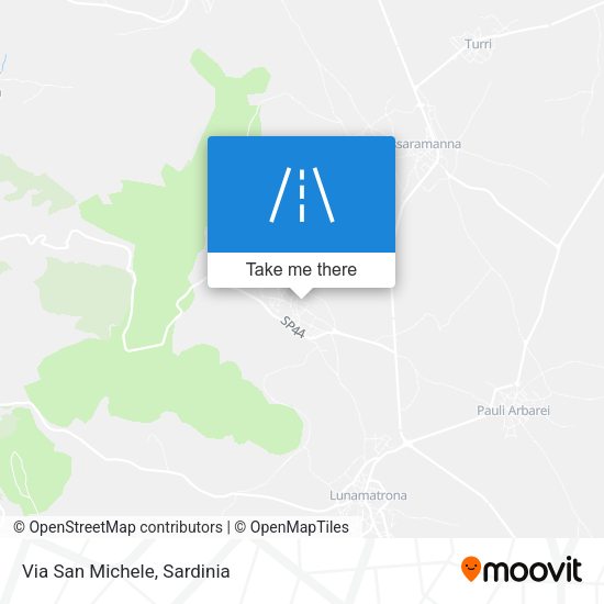 Via San Michele map