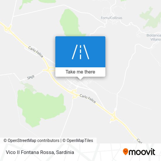 Vico II Fontana Rossa map