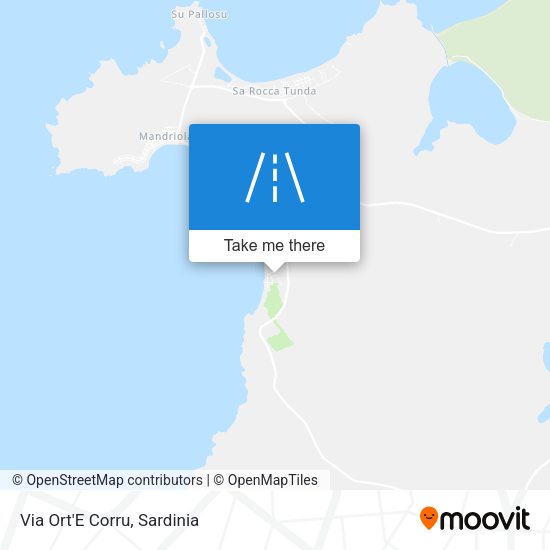 Via Ort'E Corru map