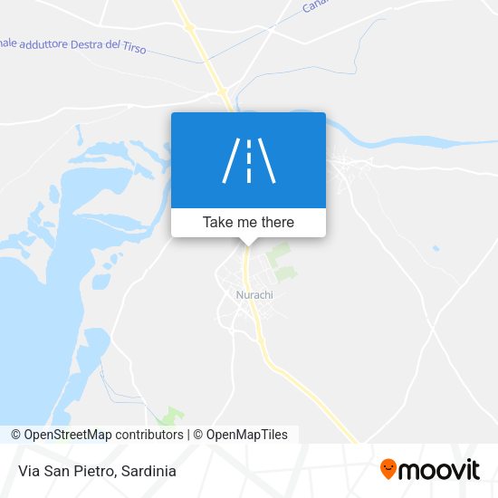 Via San Pietro map