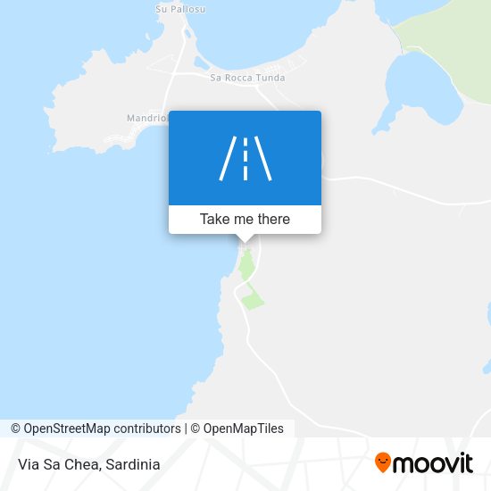 Via Sa Chea map