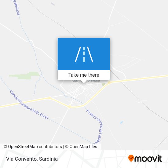 Via Convento map