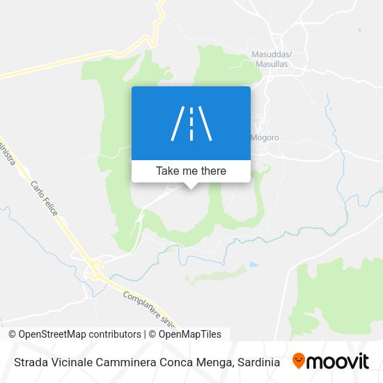 Strada Vicinale Camminera Conca Menga map