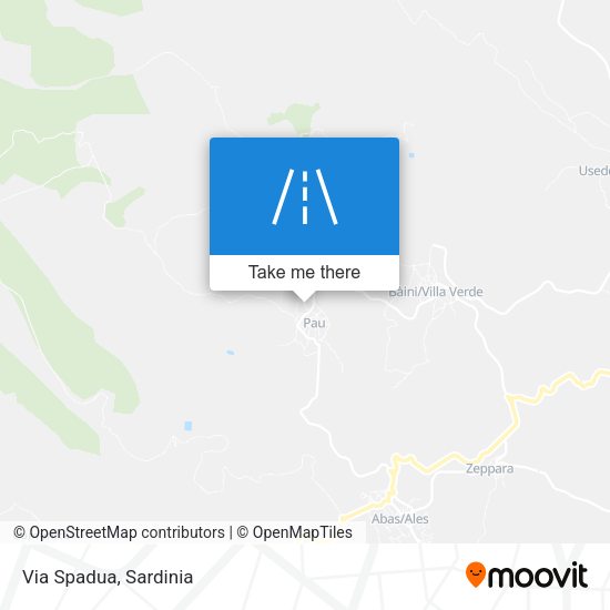 Via Spadua map