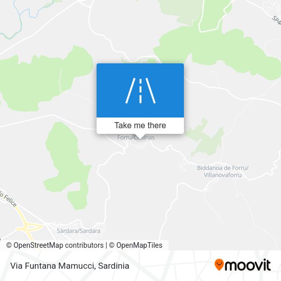 Via Funtana Mamucci map