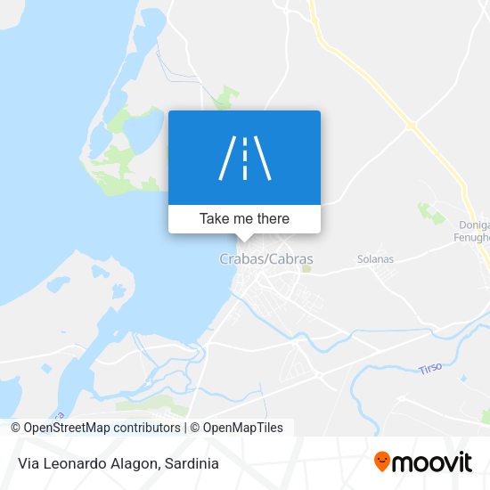 Via Leonardo Alagon map