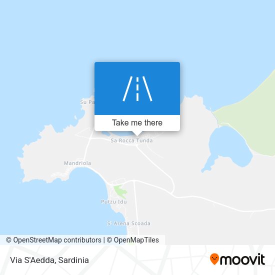 Via S'Aedda map
