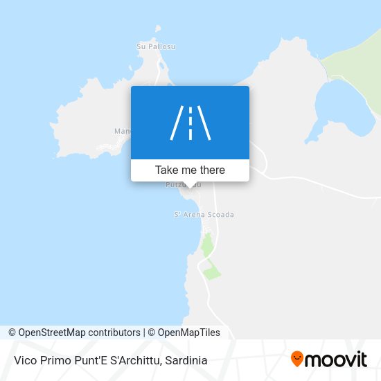 Vico Primo Punt'E S'Archittu map