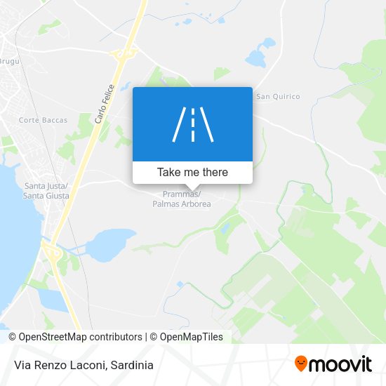 Via Renzo Laconi map