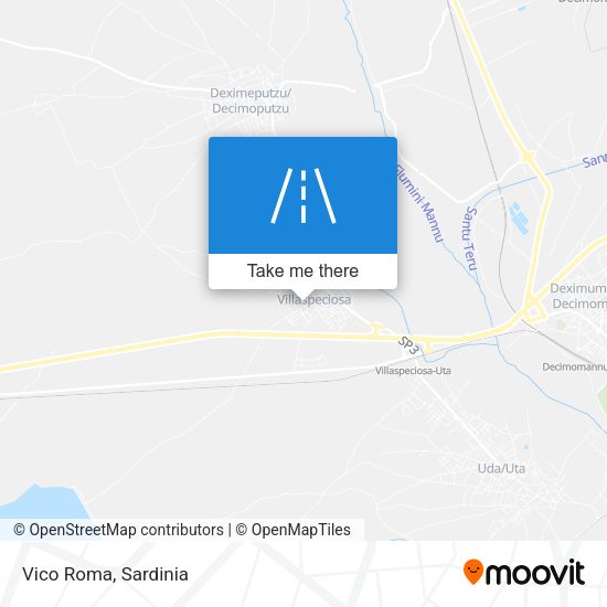 Vico Roma map