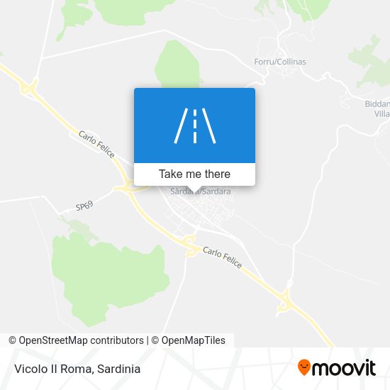 Vicolo II Roma map
