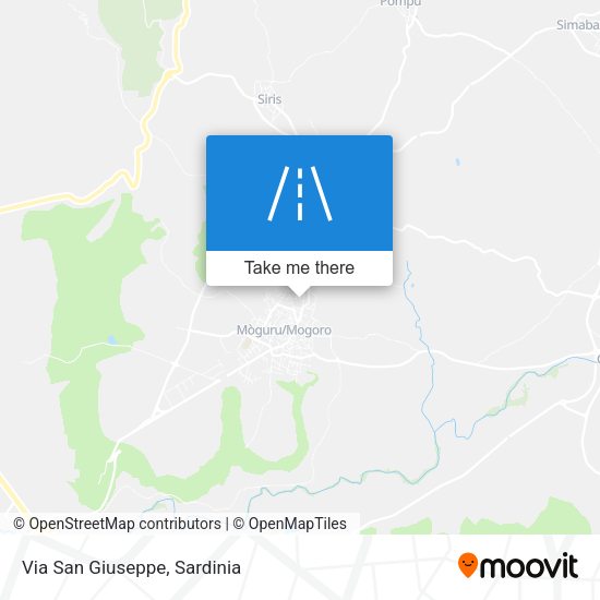Via San Giuseppe map
