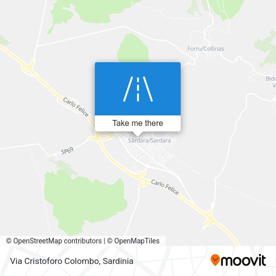 Via Cristoforo Colombo map