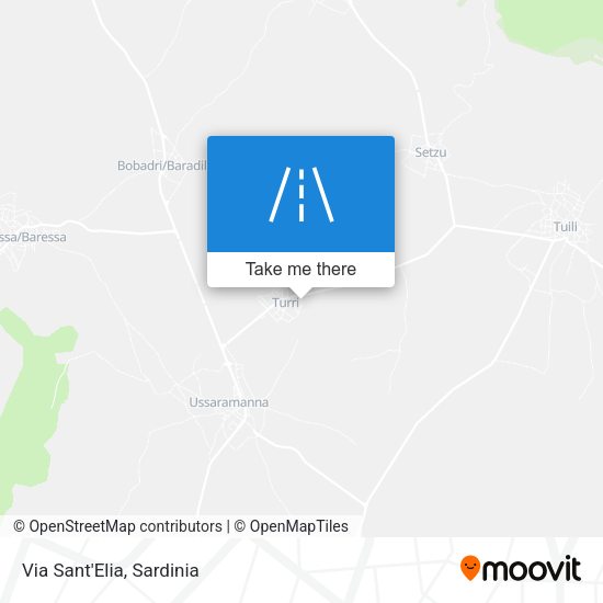 Via Sant'Elia map