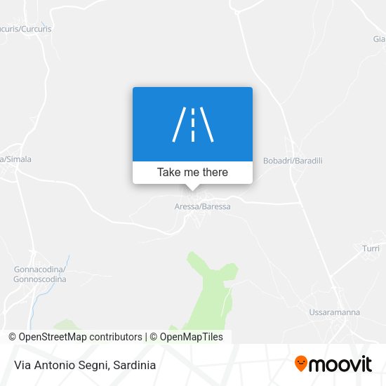 Via Antonio Segni map