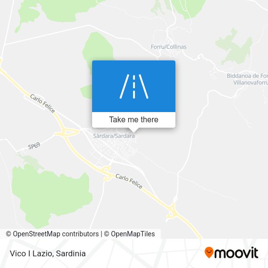 Vico I Lazio map
