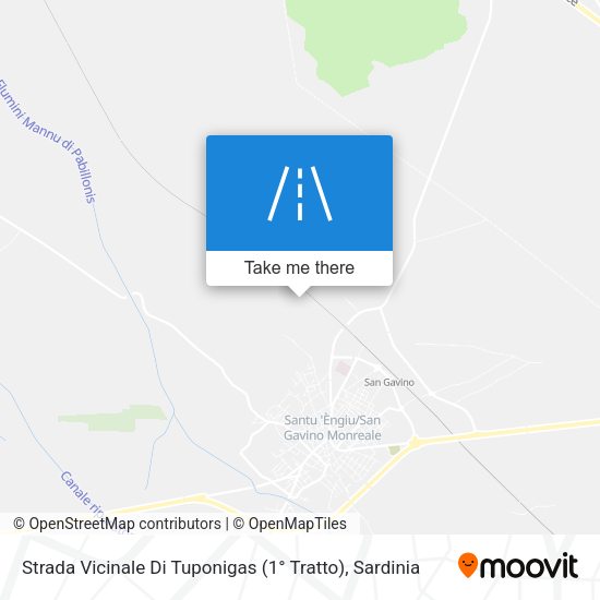 Strada Vicinale Di Tuponigas (1° Tratto) map