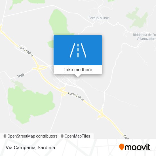 Via Campania map