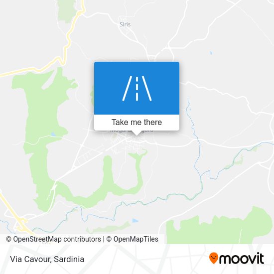 Via Cavour map