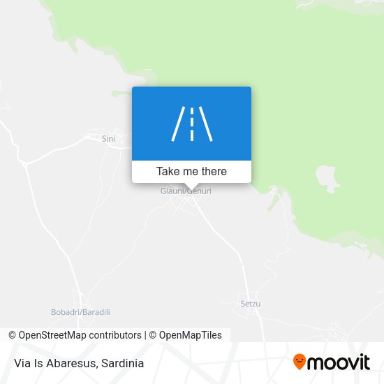 Via Is Abaresus map