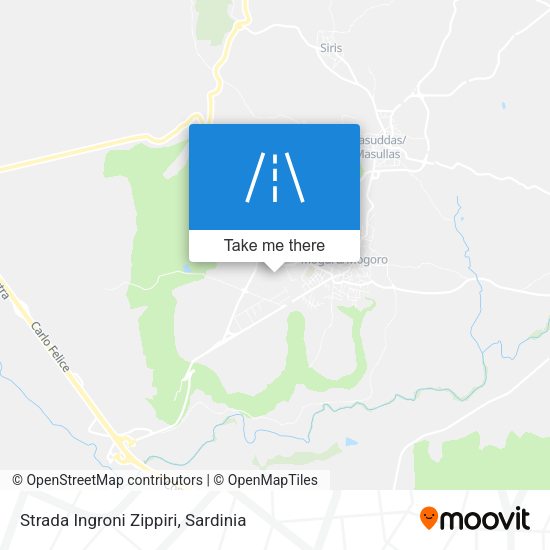 Strada Ingroni Zippiri map