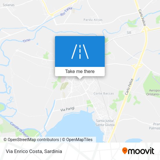 Via Enrico Costa map