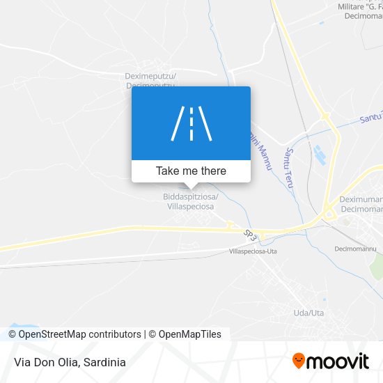 Via Don Olia map