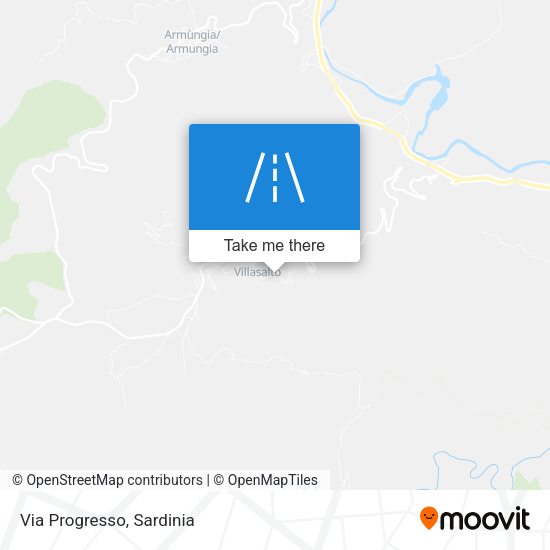 Via Progresso map