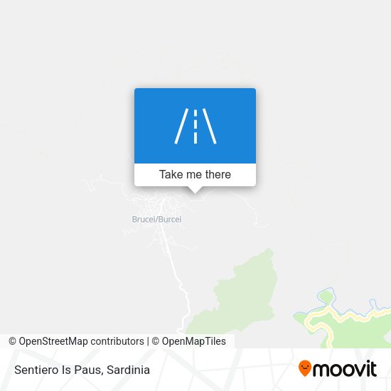 Sentiero Is Paus map
