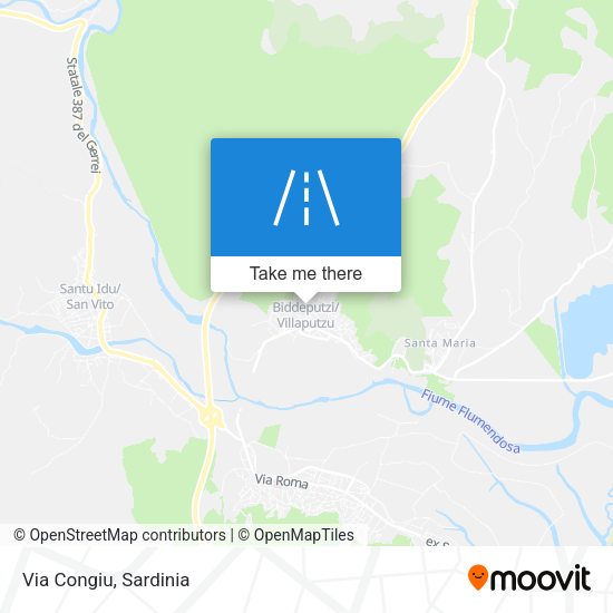 Via Congiu map