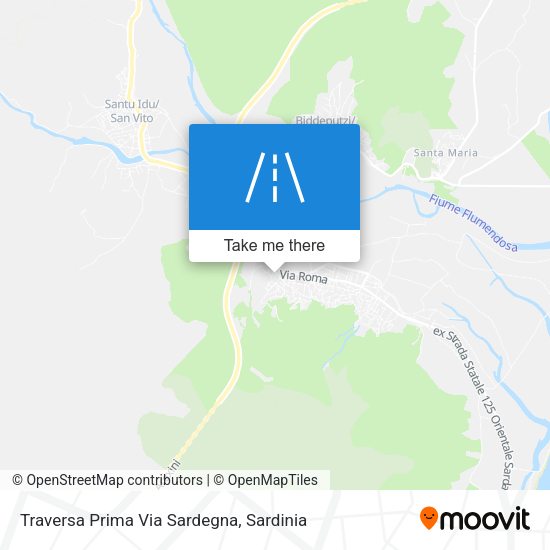 Traversa Prima Via Sardegna map