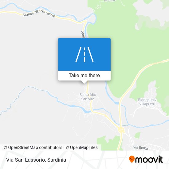 Via San Lussorio map