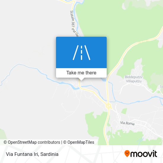 Via Funtana Iri map