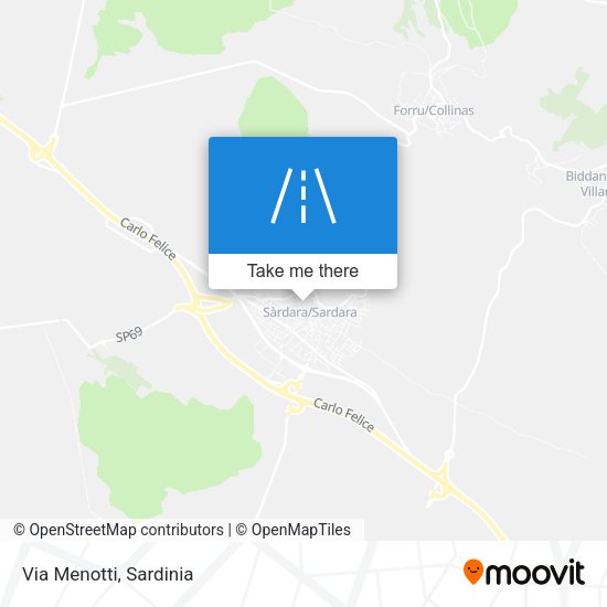 Via Menotti map