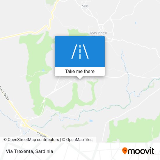 Via Trexenta map