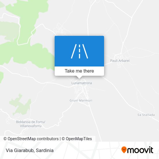 Via Giarabub map