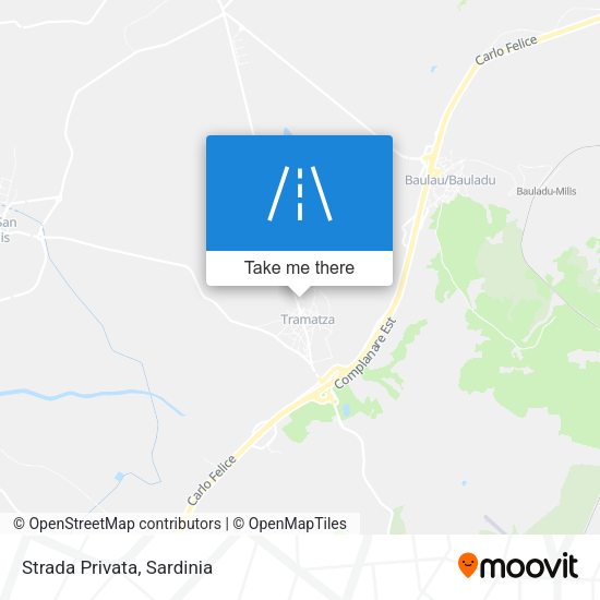 Strada Privata map