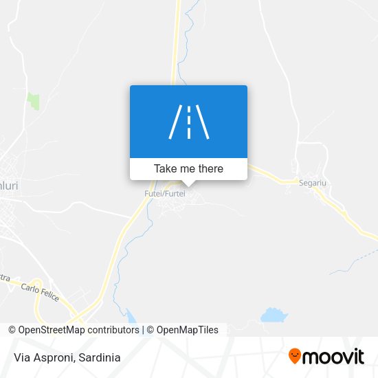 Via Asproni map