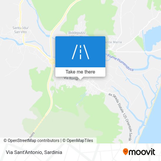 Via Sant'Antonio map
